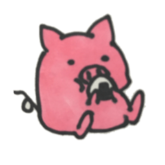 [LINEスタンプ] まめぶた