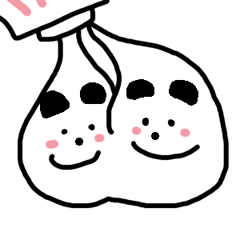 [LINEスタンプ] 歯磨き粉からパンダが出た 謎の生物