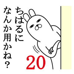 [LINEスタンプ] ちはるが使う面白名前スタンプ20