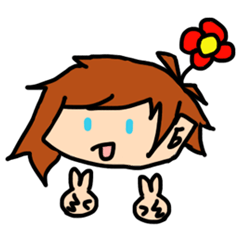 [LINEスタンプ] That is to gross hair is not a flowerの画像（メイン）