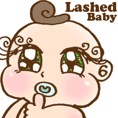 [LINEスタンプ] Lashed Baby