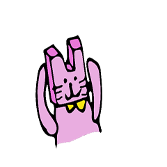 [LINEスタンプ] 角張うさぎちゃん