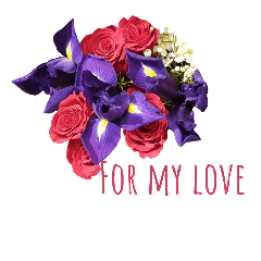 [LINEスタンプ] Flowers for My Valentine Love