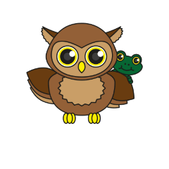 [LINEスタンプ] Owl and Gecko