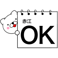 [LINEスタンプ] 【赤江】が使う主婦が作ったデカ文字ネコ