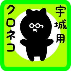 [LINEスタンプ] 宇城用 クロネコくろたん