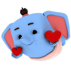 [LINEスタンプ] Scary but cute baby elephant