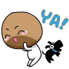 [LINEスタンプ] Mr. Chestnut ＆ the Little Bean