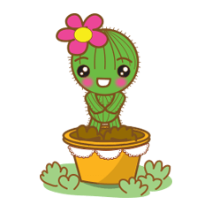 [LINEスタンプ] Lovely little cactus