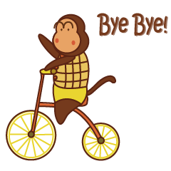 [LINEスタンプ] Fat Monkey