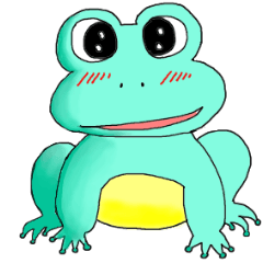 [LINEスタンプ] Q Lovely Frog