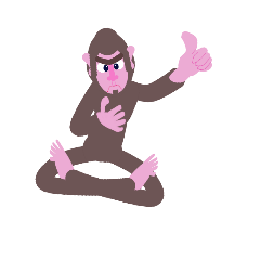 [LINEスタンプ] The Handsome monkey