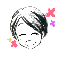 [LINEスタンプ] ショートの黒髪ちゃん